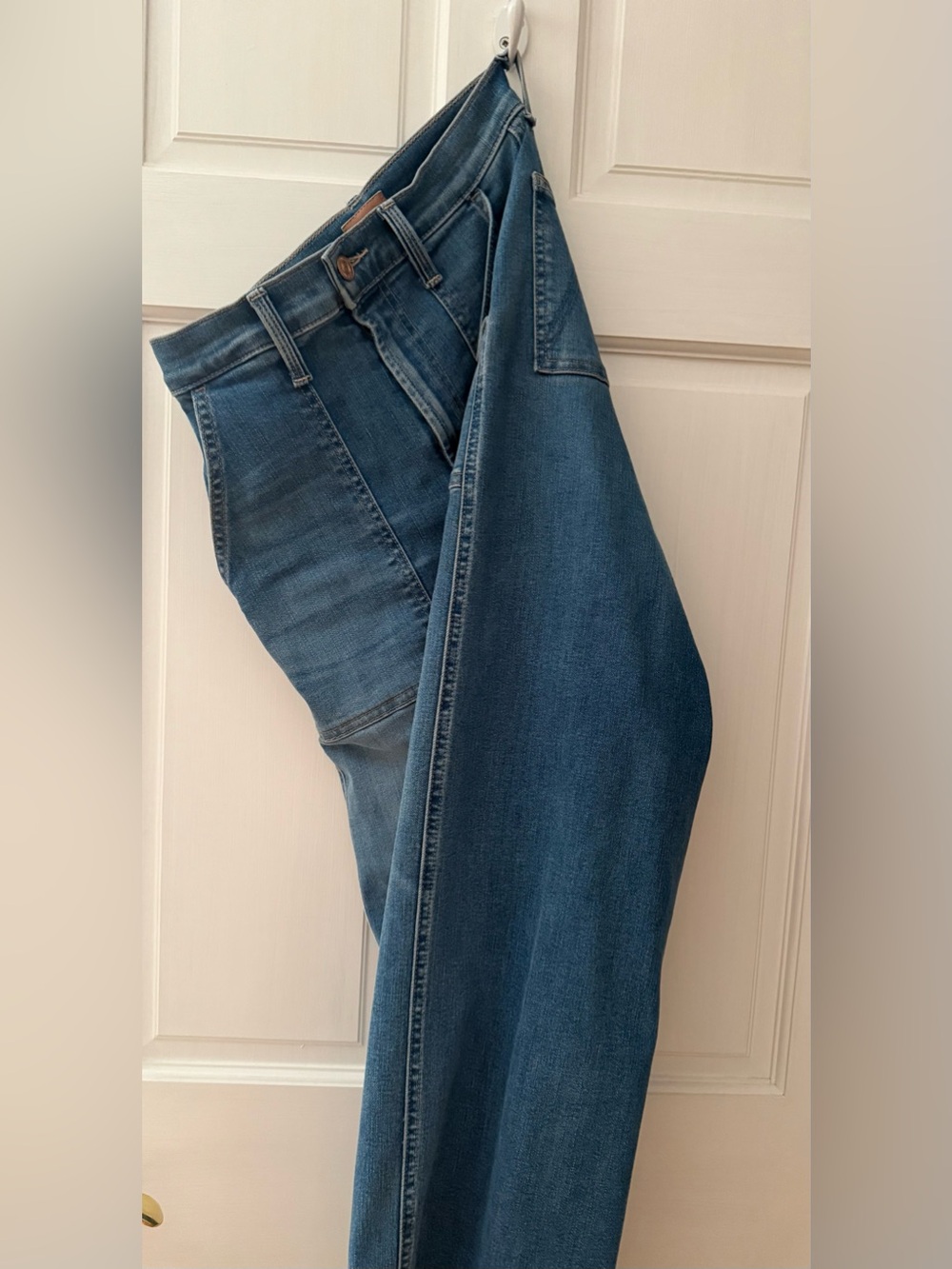 Mother Stich-up Maven High Rise Wide Leg Jeans - Picture 3 of 5